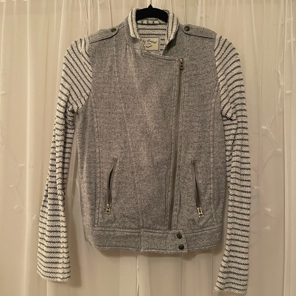 Lucky Brand Grey Bomber Jacket
